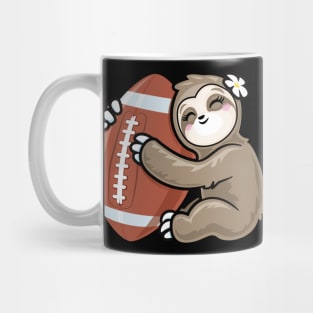Sloth Girls Football Mug